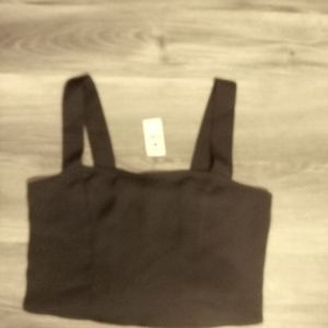 Express black crop top NWT size small